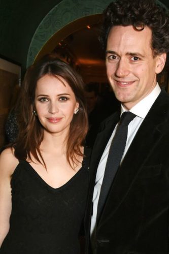 Felicity Jones with husband