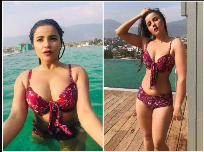 hojpuri Actress Sushma Adhikari's Bikini Photos set the internet on fire! See Pics