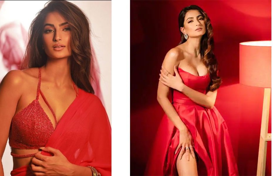 Palak Tiwari shared sparkling hot pictures in a red gown, See Pics