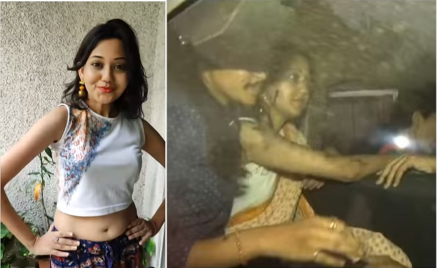 Actress Ketaki Chitale paints trishul on her blouse which was inked during her arrest; watch the video