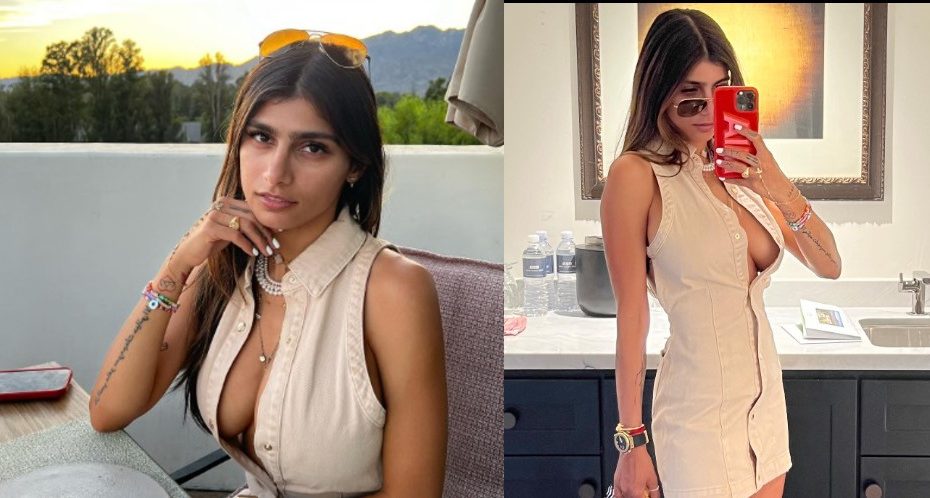 Mia Khalifa goes braless posting a series of sizzling pictures