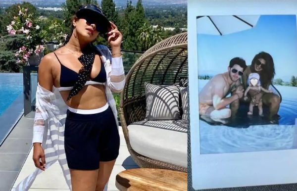 Priyanka Chopra shares pictures in a bikini top on the weekend with her husband Nick Jonas and daughter Malti Marie