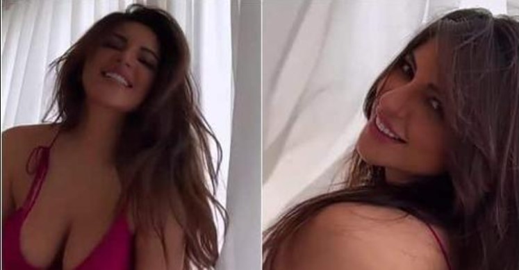 Shama Sikander heats up the internet in a pink nightgown and shows off major cleavage, See Pics