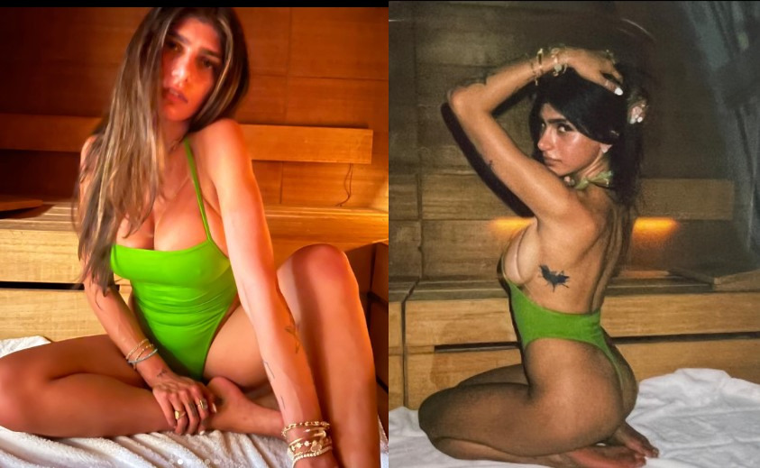 Mia Khalifa's new photos in green bikini go viral, check it out!