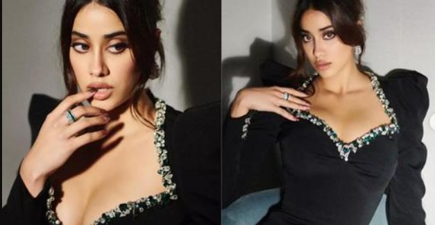 Janhvi Kapoor gets trolled for her latest pictures in a black outfit with a plunging neckline