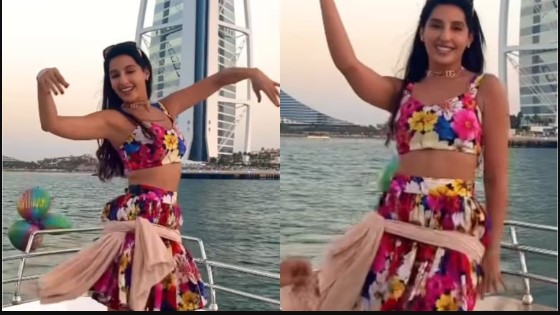 Nora Fatehi's belly dancing video on a yacht gets trolled