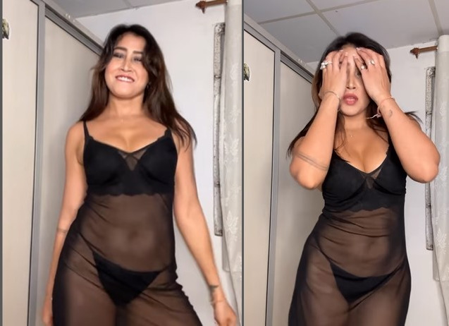 Internet Sensation Sofia Ansari stuns in a black outfit, Video goes viral