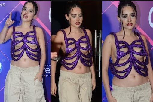 Urfi Javed goes backless in her recent Rib cage outfit on Red Carpet; check out Photos
