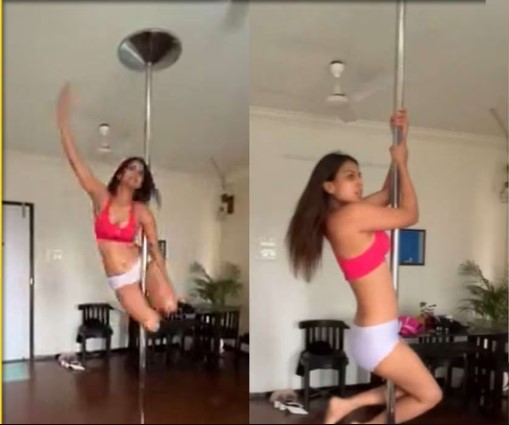 Nia Sharma's bold pole dancing video goes viral, Watch It