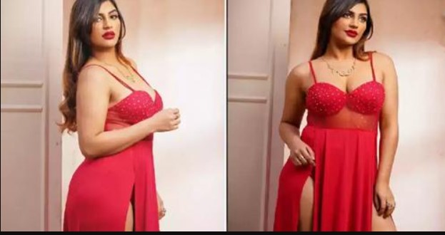 Actress Yashika Anand stuns in red velvet, See Pics