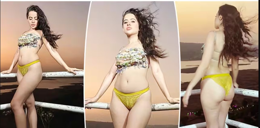 Urfi Javed stuns in a unique bikini that makes her fans sweat hard, Watch the viral video!