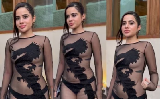 Urfi Javed brutally trolled for donning a black see-through outfit