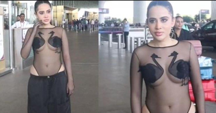 Urfi Javed spotted raising the oomph factor at the airport wearing a sheer bodycon dress