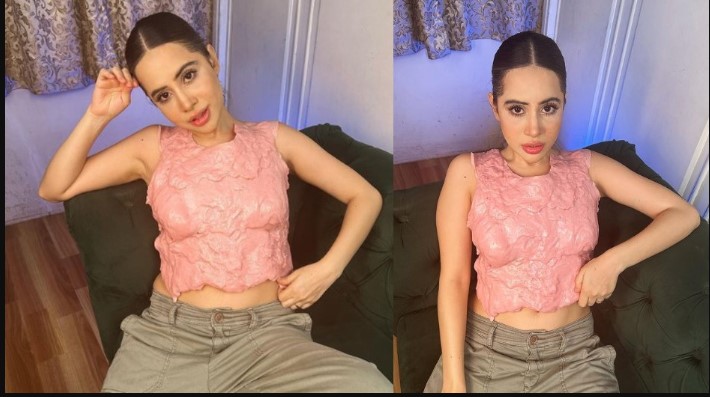Urfi Javed wears a Top made of chewed Bubble Gum