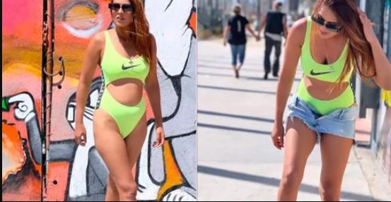 Nia Sharma flaunts her bombshell body in a racy cutout Monokini, Video goes Viral