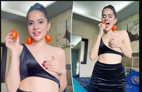 Urfi Javed Opts For Tomatoes As Earrings In Bold Viral Video, Watch