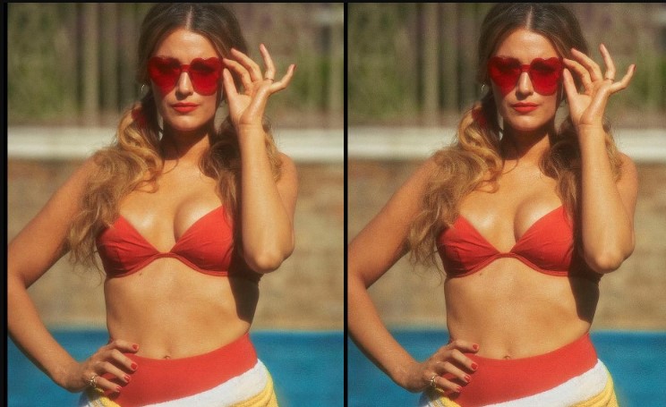 Blake Lively sizzles in red bikini and heart-shaped sunglasses in sultry Instagram snap