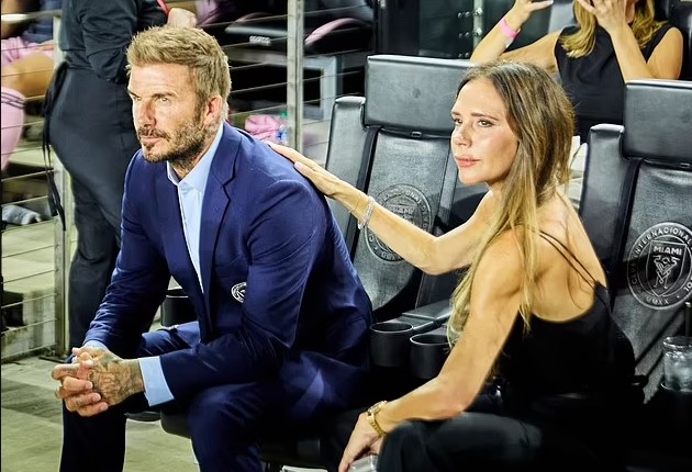 Victoria Beckham's Elegant Black Dress: A Loving Support for Husband David, Joined by Daughter Harper and Lionel Messi at Inter Miami Game