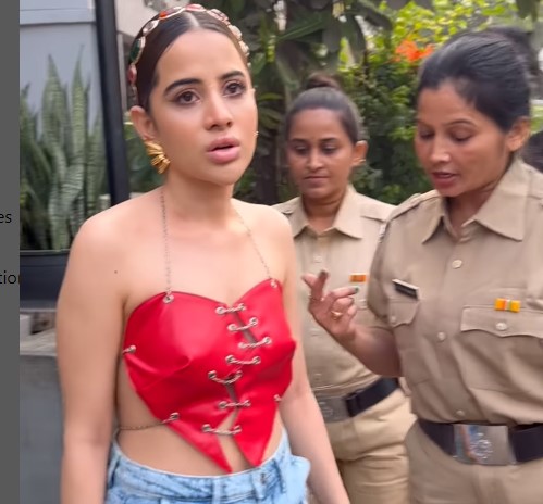 Urfi Javed arrested for wearing inappropriate clothes, Video goes viral!