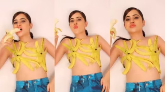Urfi Javed Faces Severe Online Criticism for Her Use of Banana Peels as Modesty Covering